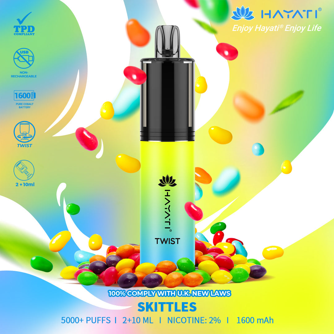 Hayati Twist 5000 Puffs Disposable Vape Pod Kit (Box of 5)  