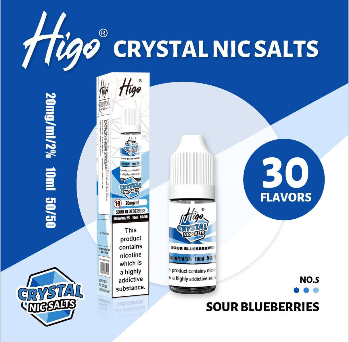Higo Crystal Nic Salts (Box of 10)  