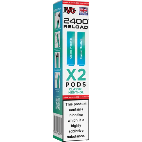 IVG 2400 Reload 2-in-1 Prefilled Pods | Pack of 5  