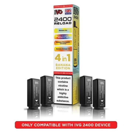 IVG 2400 Reload 4 in 1 Prefilled Pods | Pack of 5  