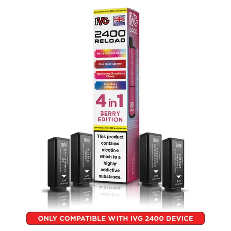 IVG 2400 Reload 4 in 1 Prefilled Pods | Pack of 5  
