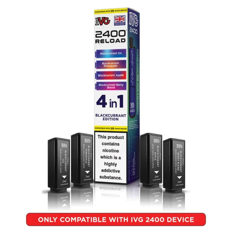 IVG 2400 Reload 4 in 1 Prefilled Pods | Pack of 5  