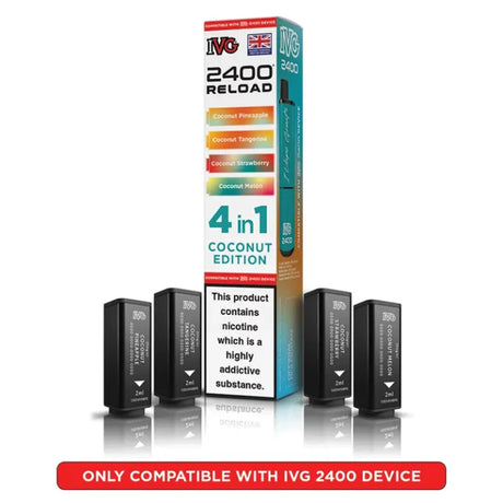 IVG 2400 Reload 4 in 1 Prefilled Pods | Pack of 5  