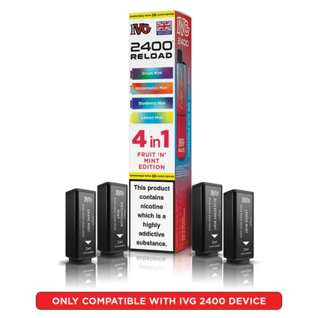 IVG 2400 Reload 4 in 1 Prefilled Pods | Pack of 5  