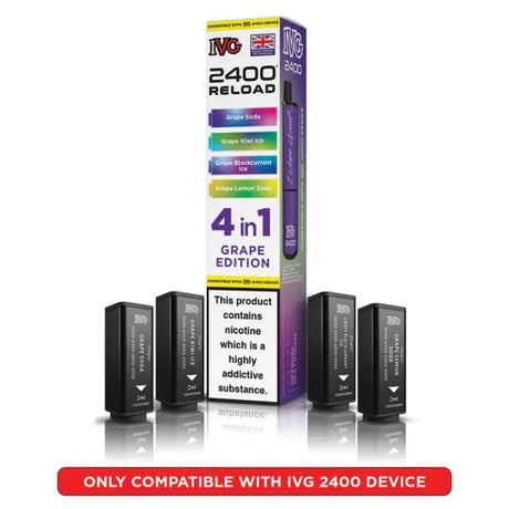 IVG 2400 Reload 4 in 1 Prefilled Pods | Pack of 5  