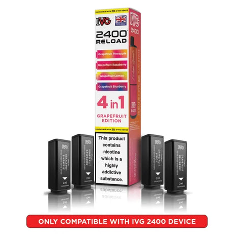 IVG 2400 Reload 4 in 1 Prefilled Pods | Pack of 5  