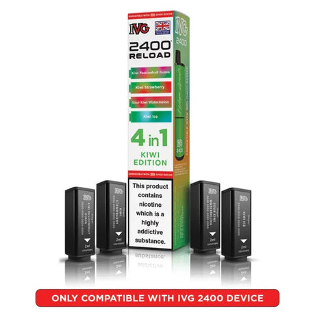 IVG 2400 Reload 4 in 1 Prefilled Pods | Pack of 5  