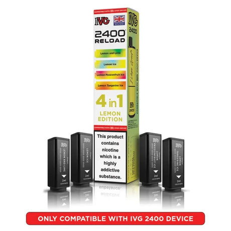 IVG 2400 Reload 4 in 1 Prefilled Pods | Pack of 5  