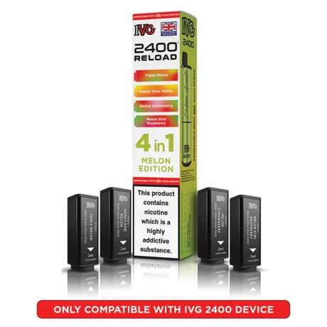 IVG 2400 Reload 4 in 1 Prefilled Pods | Pack of 5  