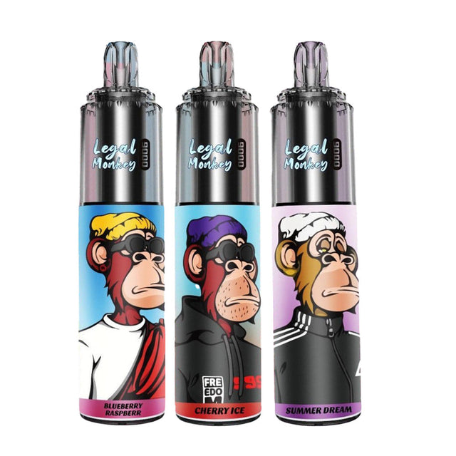 Legal Monkey 9000 Puffs Disposable Vape (Box of 5) Legal Monkey 9000 Puffs Disposable Vape (Box of 5)