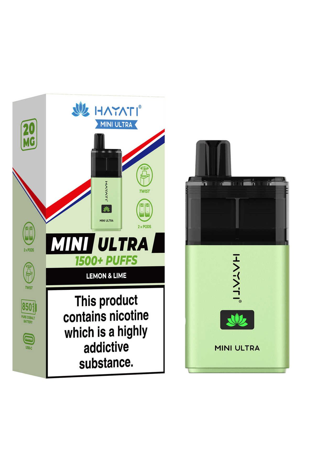 Hayati Mini Ultra 1500 Puffs Disposable Pod  