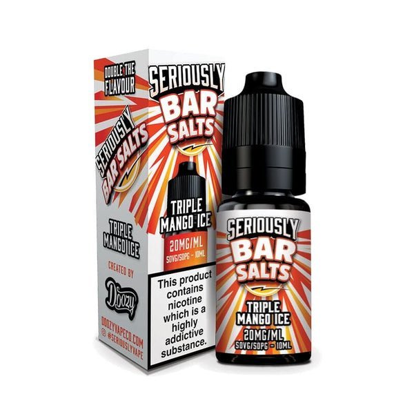 Seriously Bar Salt E-liquids Nic Salts-10ml- Box of 10  