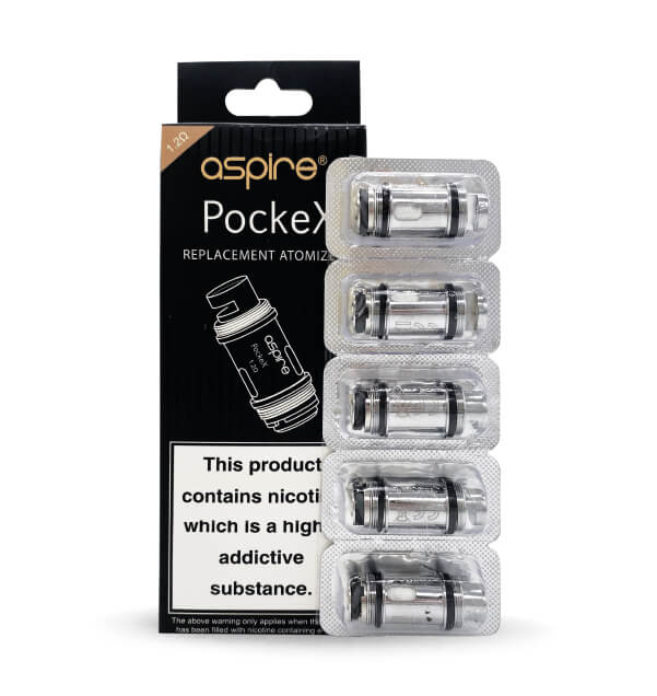 ASPIRE POCKEX REPLACEMENT VAPE COILS 1.2 Ohms