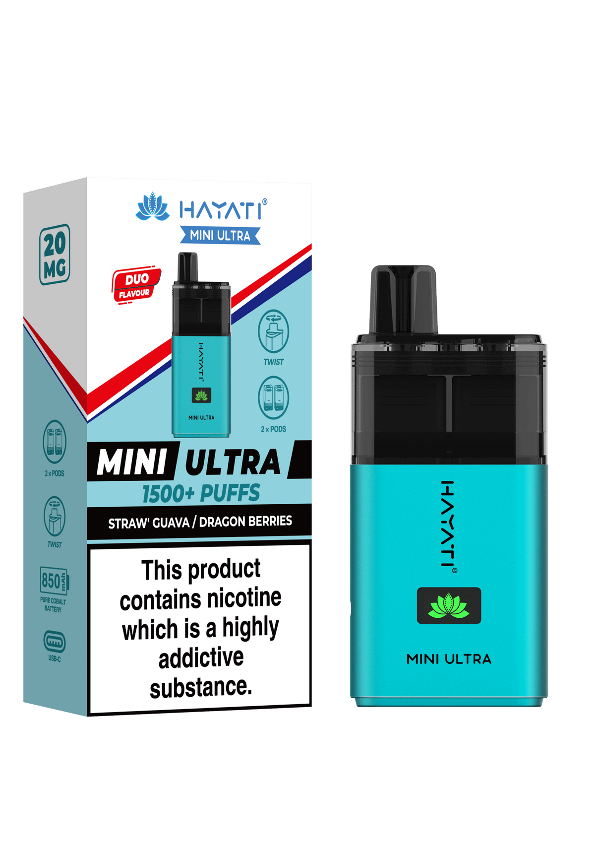 Hayati Mini Ultra 1500 Puffs Disposable Pod  