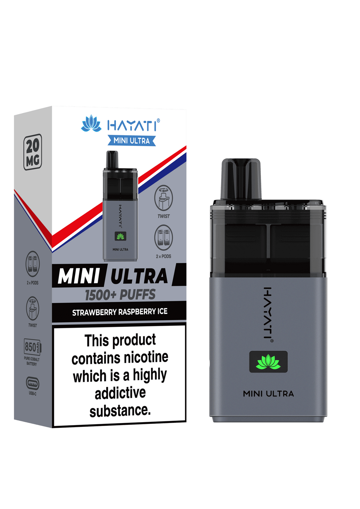 Hayati Mini Ultra 1500 Puffs Disposable Pod  