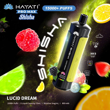 Hayati Pro Max Shisha 15000+ Puffs Disposable Vape  