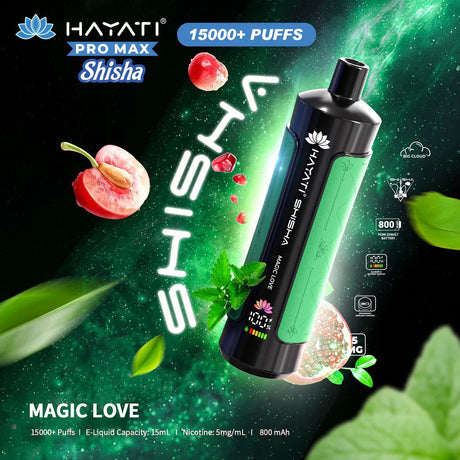 Hayati Pro Max Shisha 15000+ Puffs Disposable Vape  