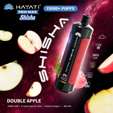 Hayati Pro Max Shisha 15000+ Puffs Disposable Vape  