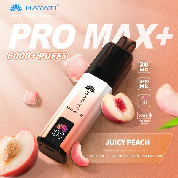 Hayati Pro Max+ 6000 Puffs Disposable Vape (Box of 5)  