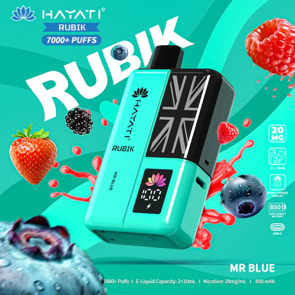 Hayati Rubik 7000 Puffs Disposable Vape  