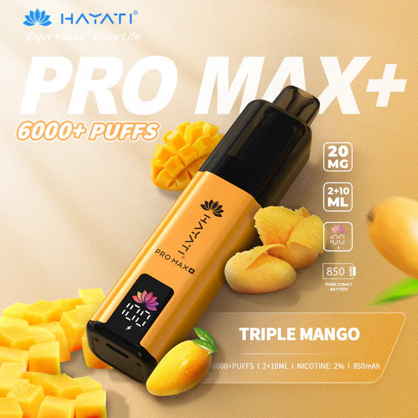 Hayati Pro Max+ 6000 Puffs Disposable Vape (Box of 5)  