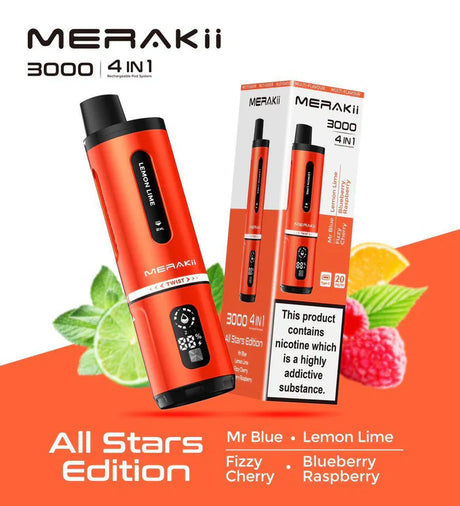 Merakii 3000 4in1 Disposable Pod  