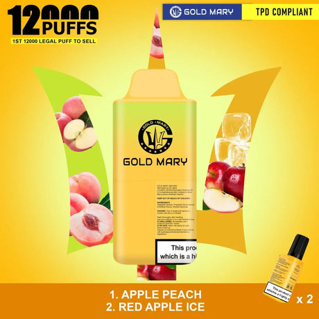 Gold Mary 12000 Puffs Disposable Vape | 2 in 1 Flavour Edition  