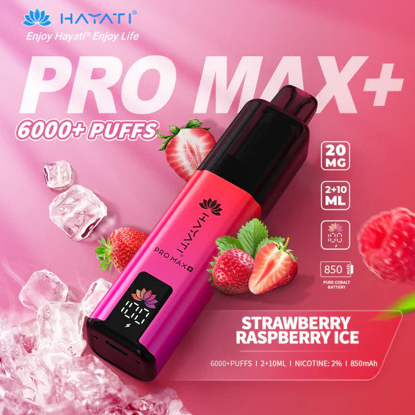 Hayati Pro Max+ 6000 Puffs Disposable Vape (Box of 5)  