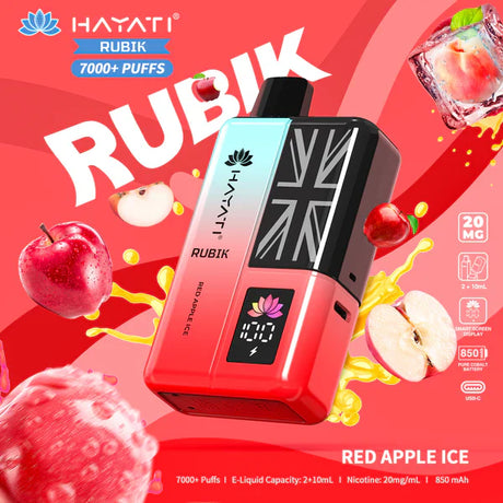 Hayati Rubik 7000 Puffs Disposable Vape (Box of 5)  