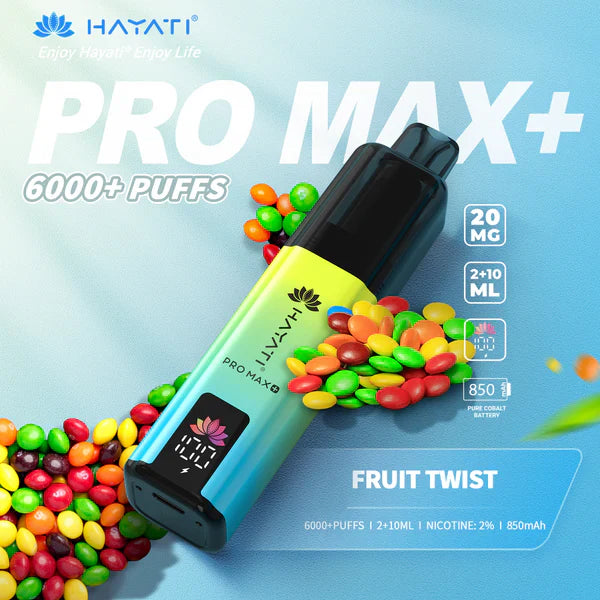 Hayati Pro Max+ 6000 Puffs Disposable Vape (Box of 5)  