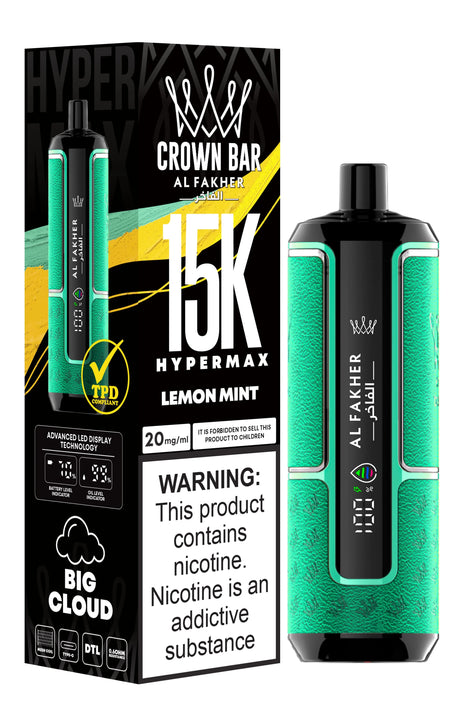 Al Fakher Crown Bar 15K Hypermax Disposable Vape  