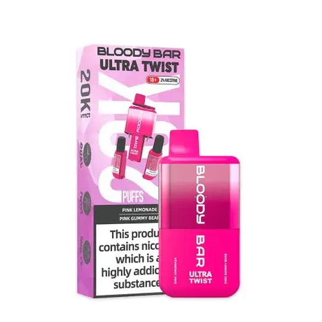 Bloody Bar Ultra Twist 20000 Puffs Disposable Vape (Box of 5)  