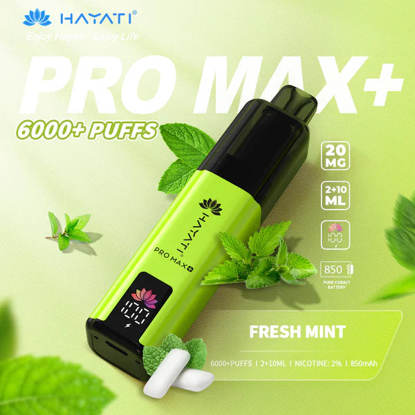 Hayati Pro Max+ 6000 Puffs Disposable Vape (Box of 5)  