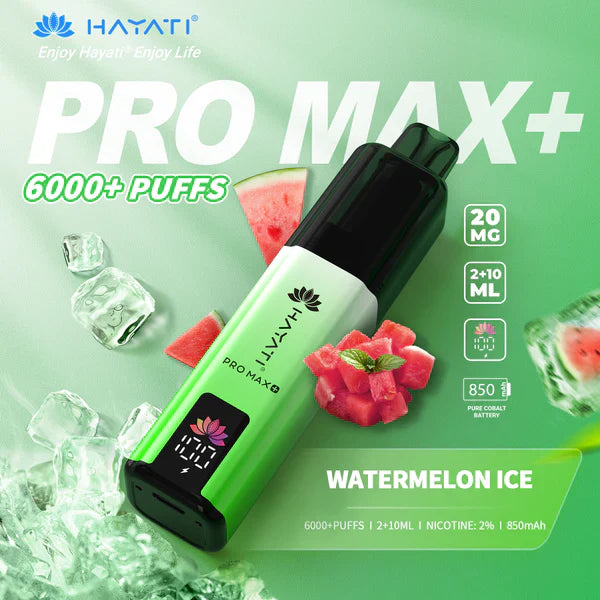 Hayati Pro Max+ 6000 Puffs Disposable Vape