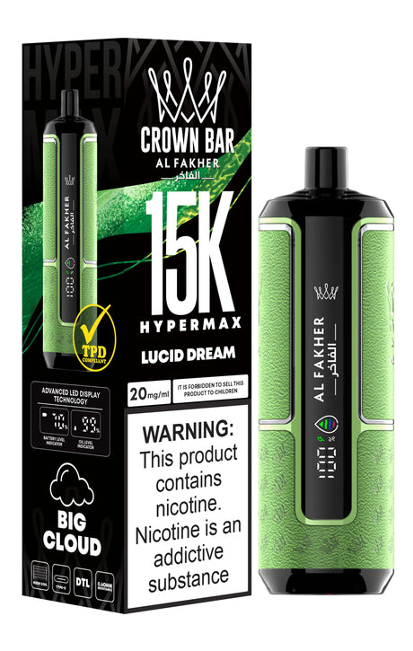 Al Fakher Crown Bar 15K Hypermax Disposable Vape  