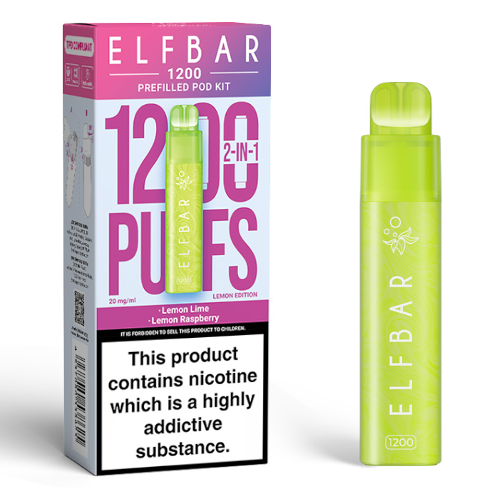 ELF BAR 1200 2 in 1 Prefilled Pod Kit (Box of 5)  