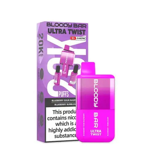 Bloody Bar Ultra Twist 20000 Puffs Disposable Vape (Box of 5)  