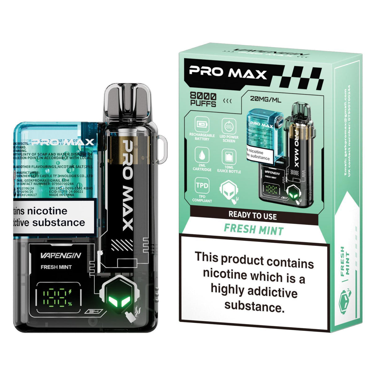 Vapengin Pro Max 8000 Disposable Pods  