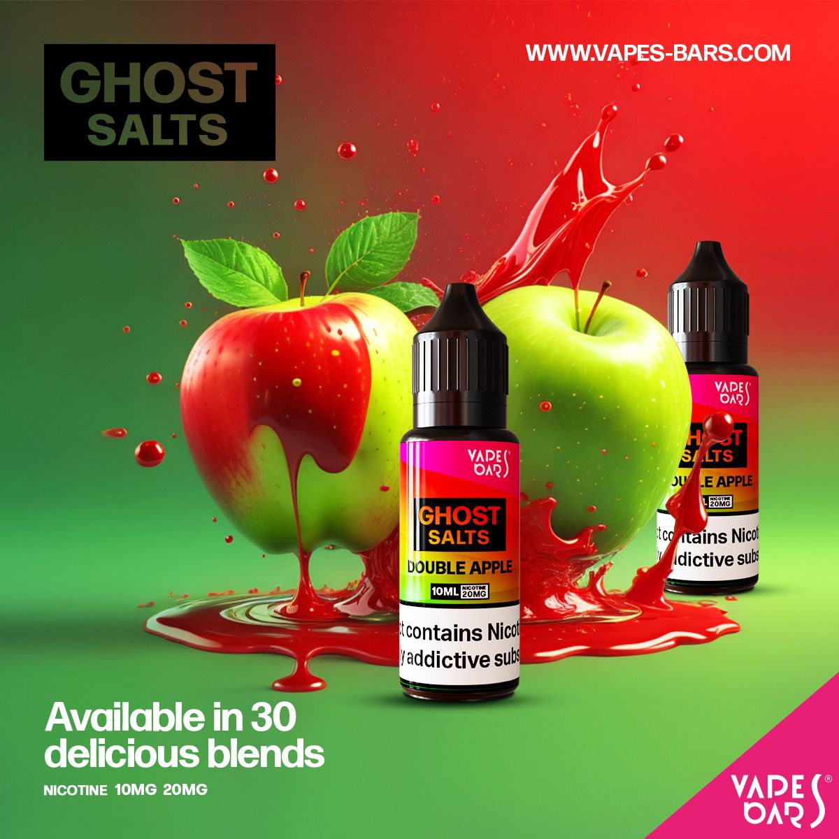 GHOST 3500 Nic Salts 10ml - Box of 10  