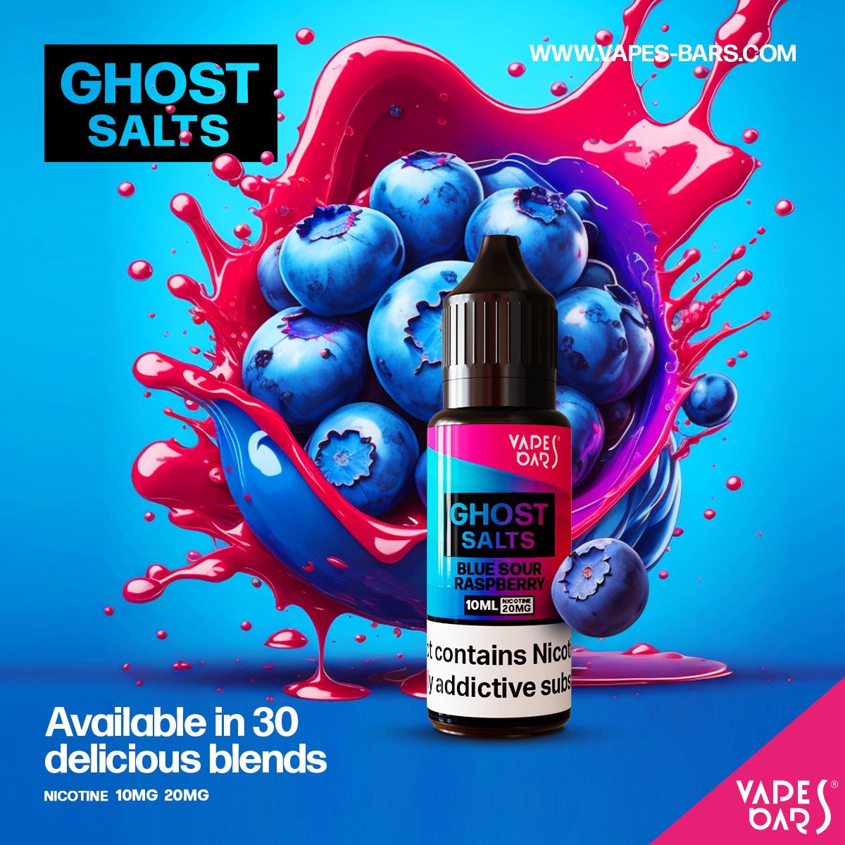 GHOST 3500 Nic Salts 10ml - Box of 10  