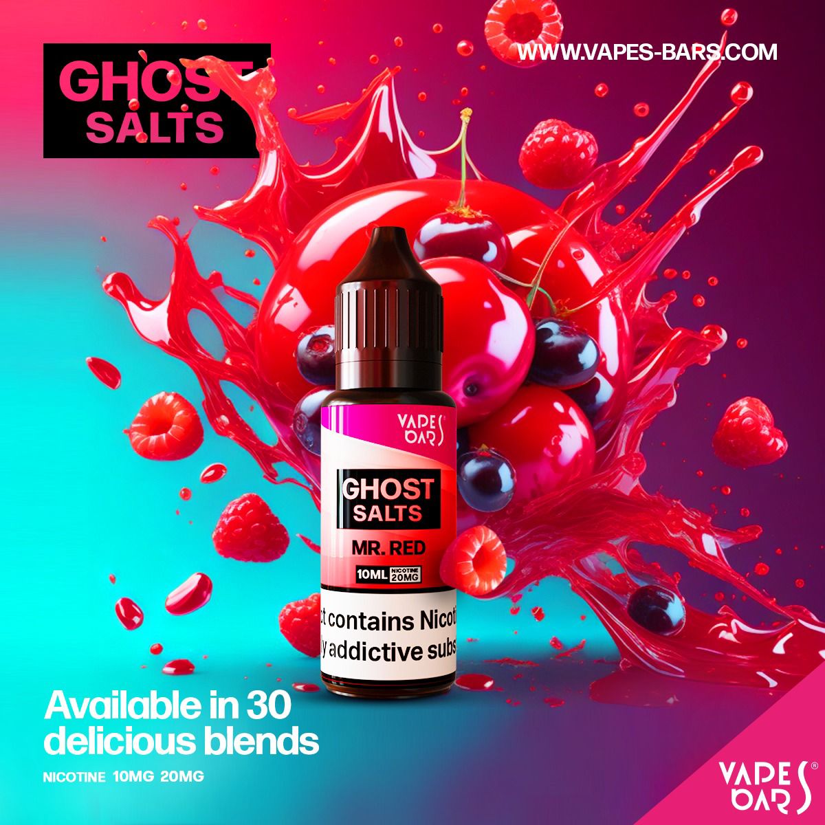 GHOST 3500 Nic Salts 10ml - Box of 10  