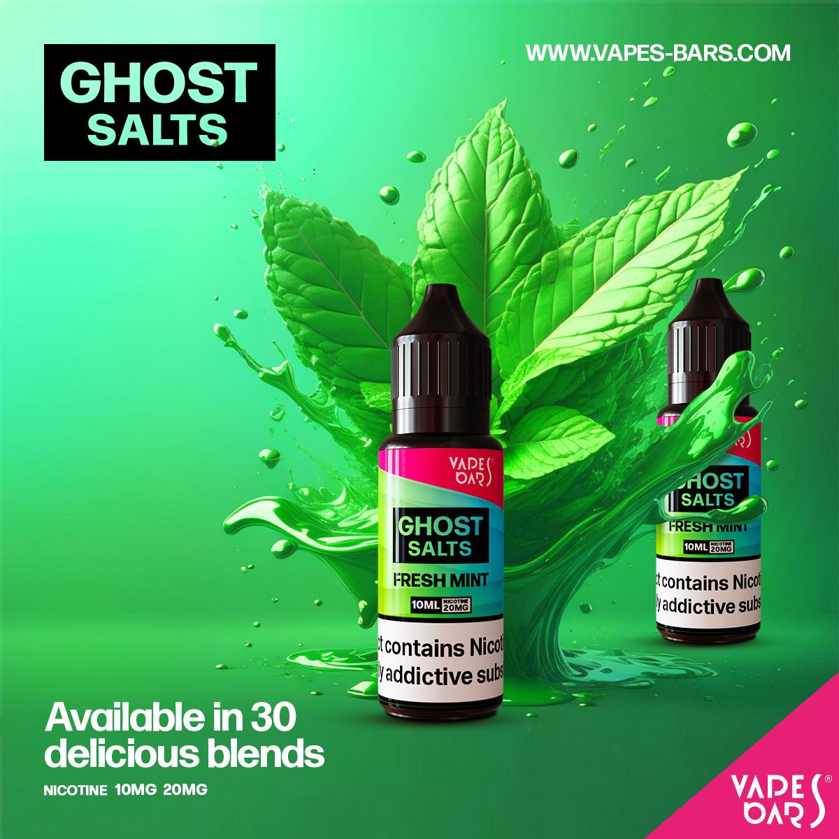 GHOST 3500 Nic Salts 10ml - Box of 10  