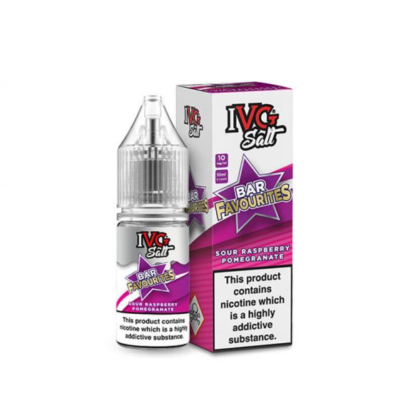 IVG Bar Favourites Sour Raspberry Pomegranate Nic Salts E-Liquid -    E-LIQUIDS