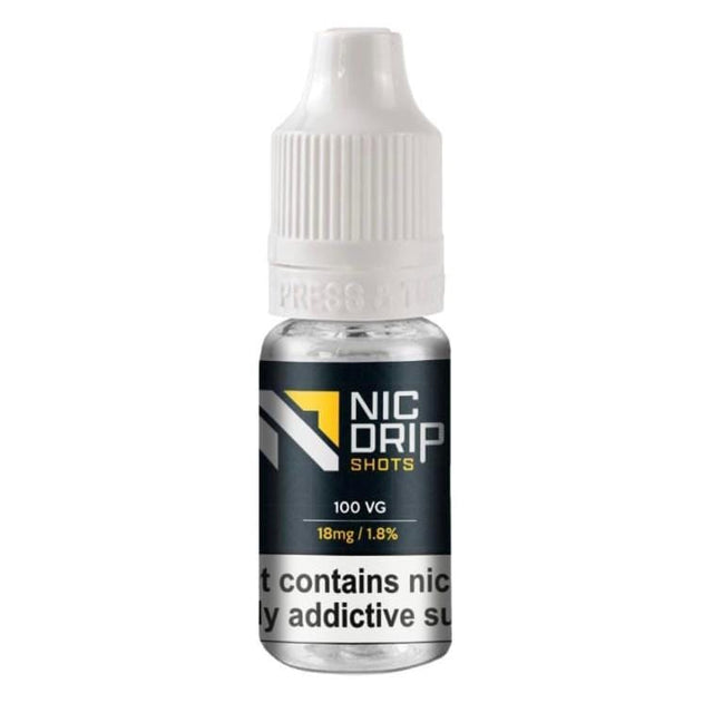 NIC DRIP - 100VG - 18MG - NICOTINE SHOT - BOX OF 120  