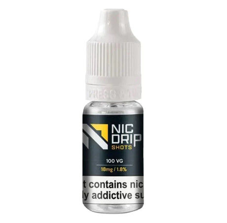 NIC DRIP - 100VG - 18MG - NICOTINE SHOT - BOX OF 120  