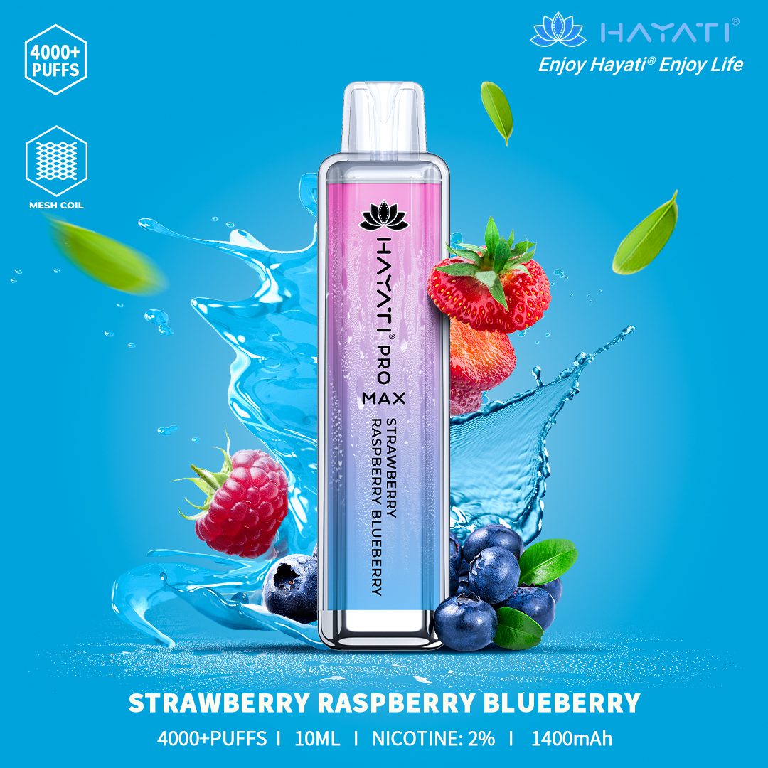 Hayati Pro Max 4000 Puffs | 50+ Flavours | 8.99£ Only