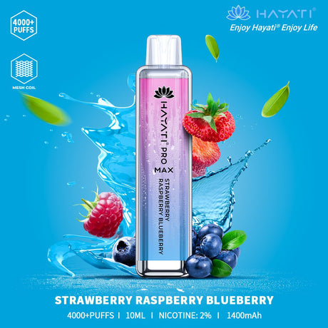 Hayati Pro Max 4000 Puffs | 50+ Flavours | 9.99£ Only