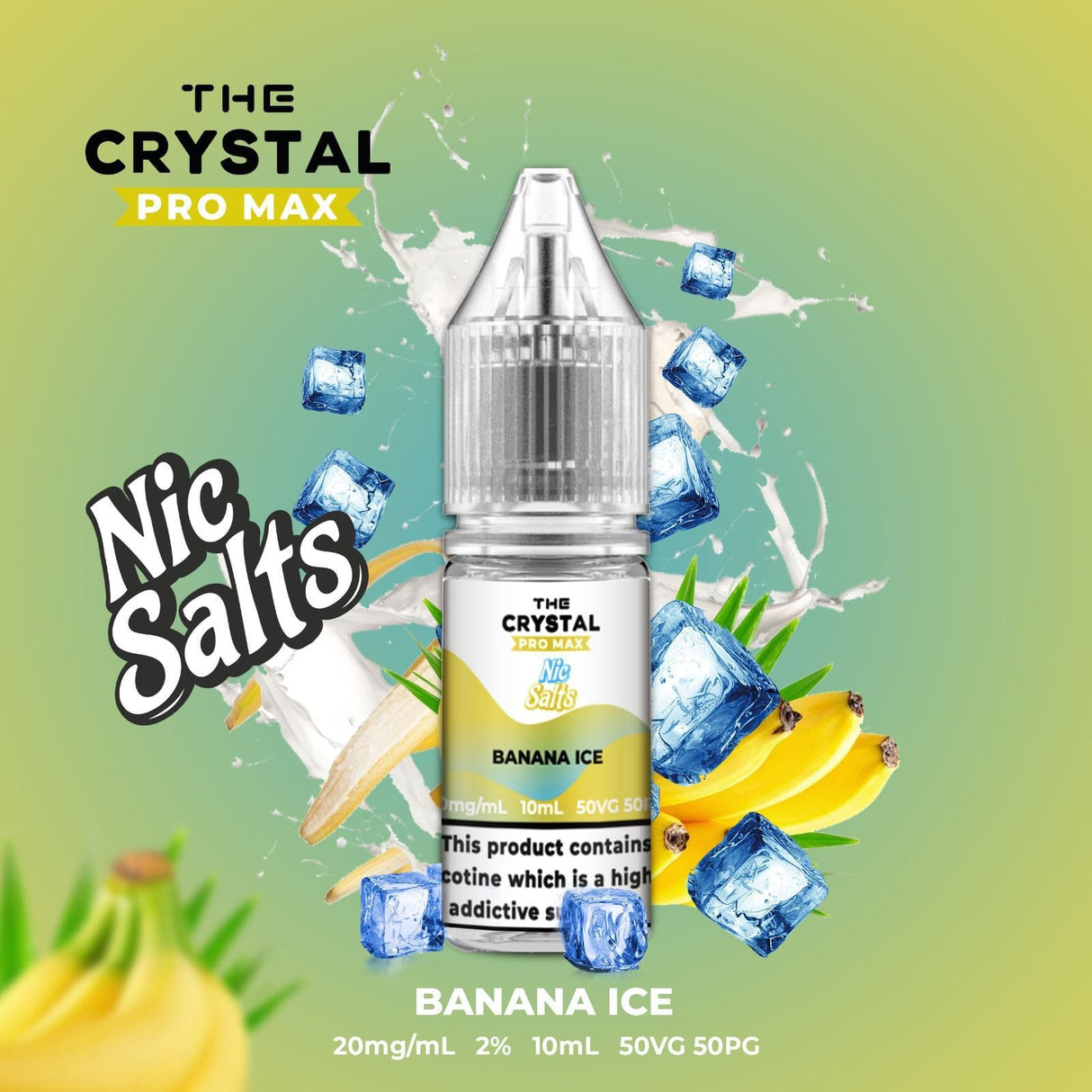 The Crystal Pro Max Vape Nic Salts 10ml - Box of 10  