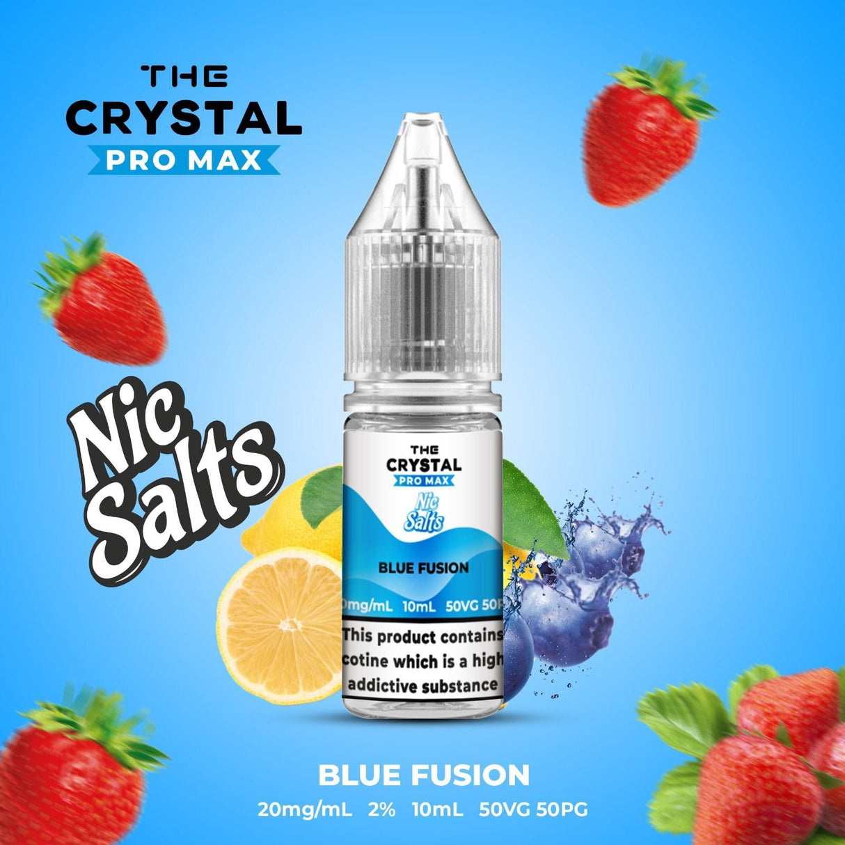 The Crystal Pro Max Vape Nic Salts 10ml - Box of 10  