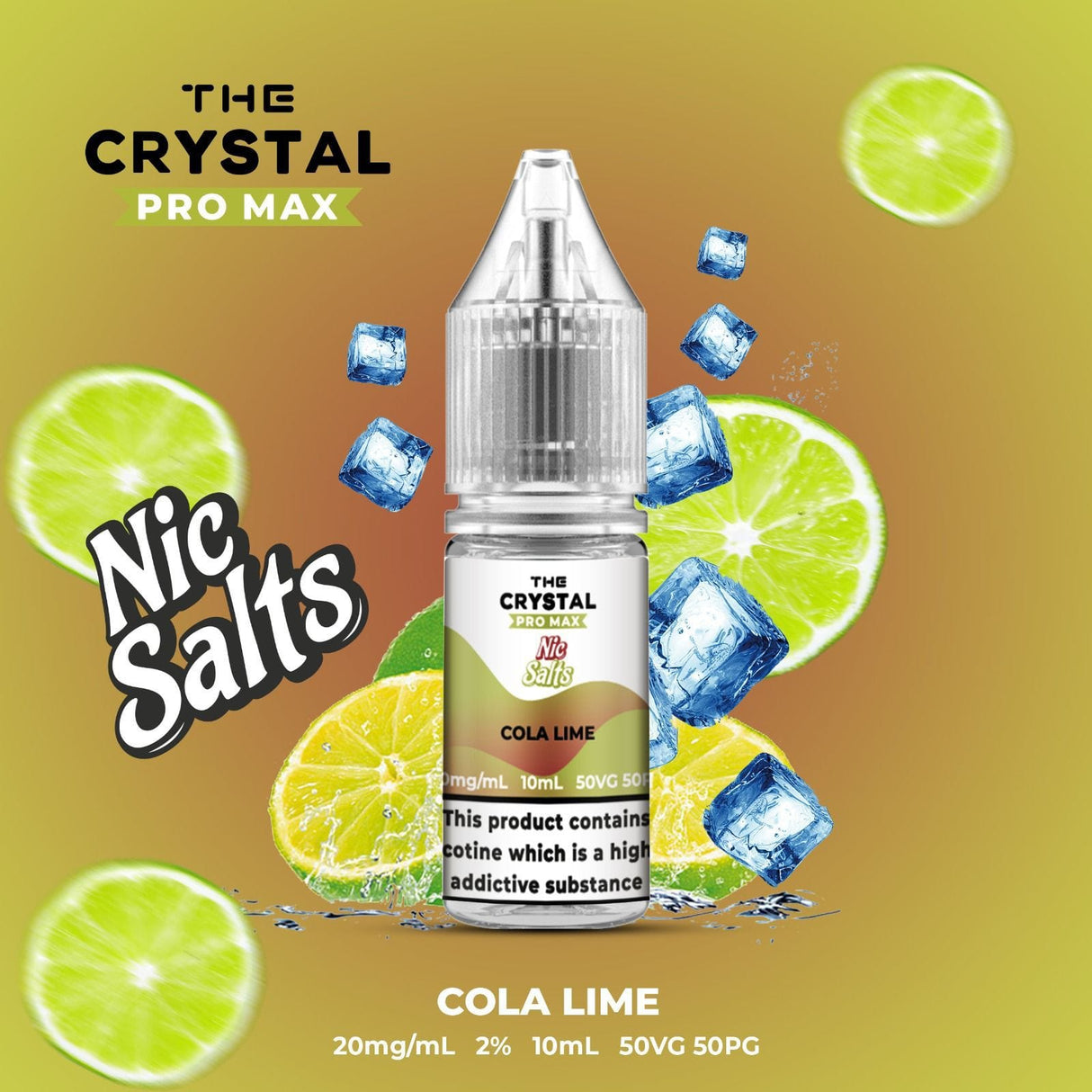 The Crystal Pro Max Vape Nic Salts 10ml - Box of 10  